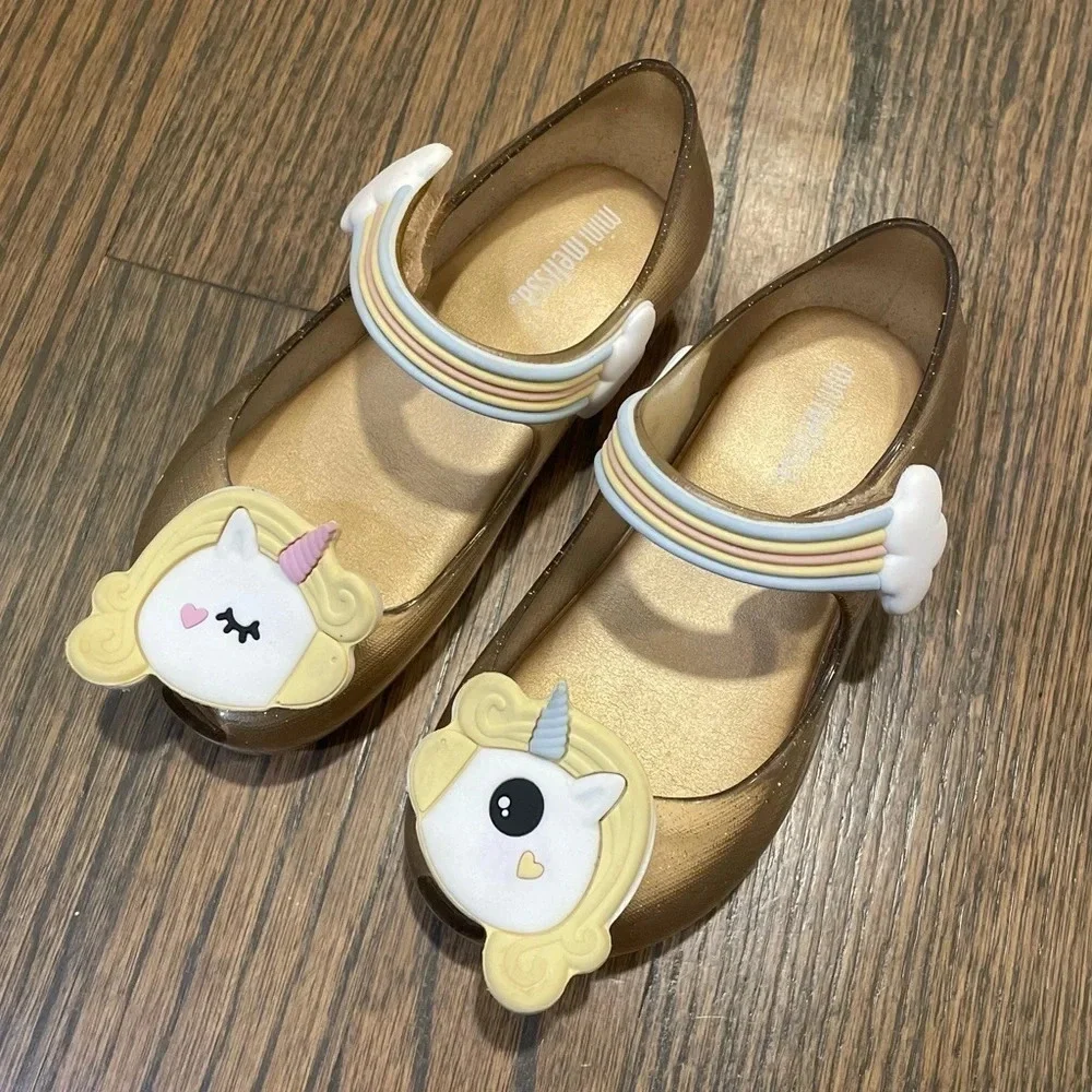 Mini Melissa Ultragirl Unicorn in Clear Sparkling Size 9